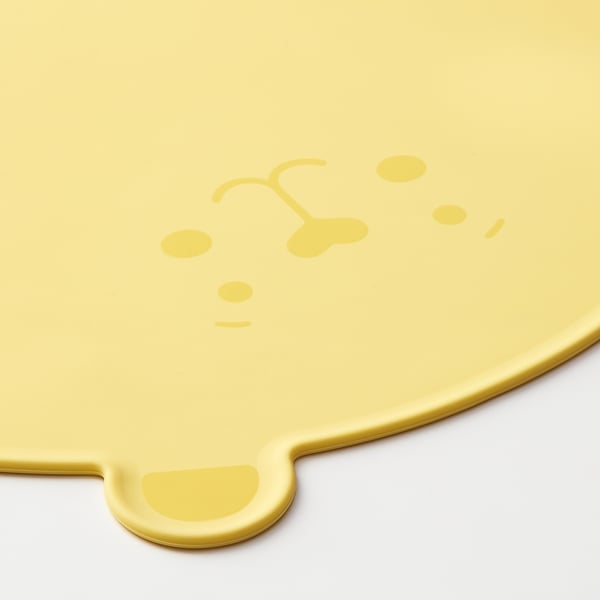 KANONKUL Place mat, yellow, 40x30 cm