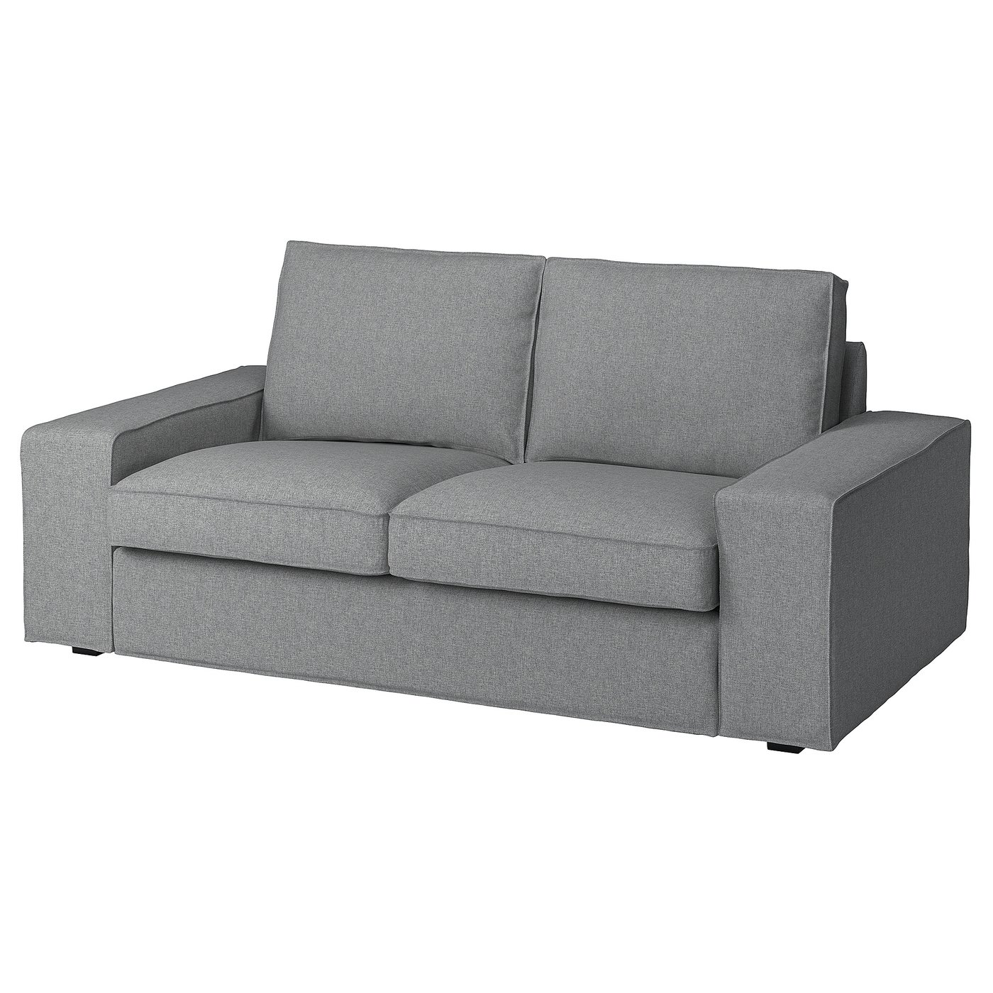 KIVIK cover two-seat sofa, Tibbleby beige/grey - IKEA