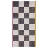 KLASSRUM Rug, flatwoven, white/black, 60x120 cm