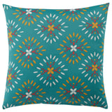KLIBBARV Cushion, green/printed, 40x40 cm