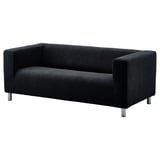 KLIPPAN Cover for 2-seat sofa, Vansbro black