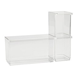 KLIPPKAKTUS clear storage boxes, stackable, fridge organisation.