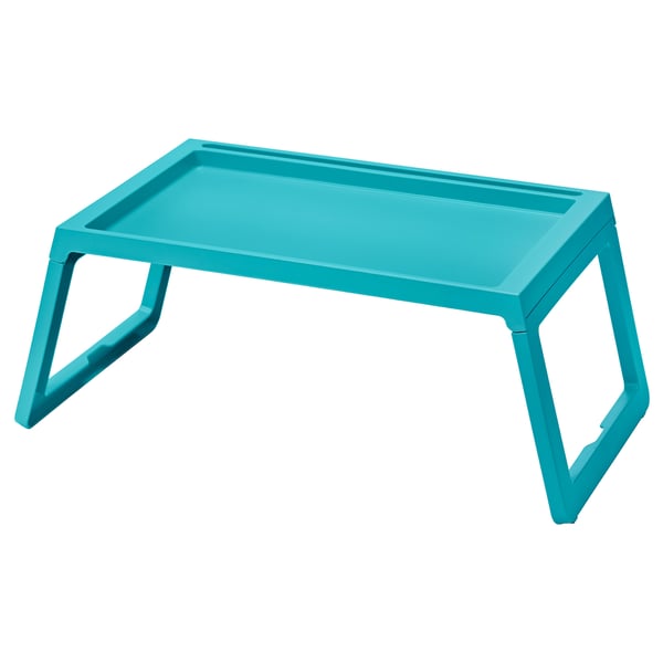 KLIPSK Bed tray, turquoise