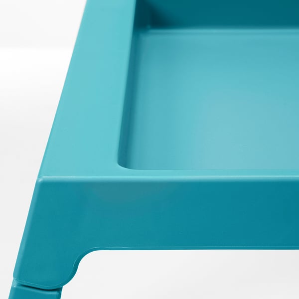 KLIPSK Bed tray, turquoise