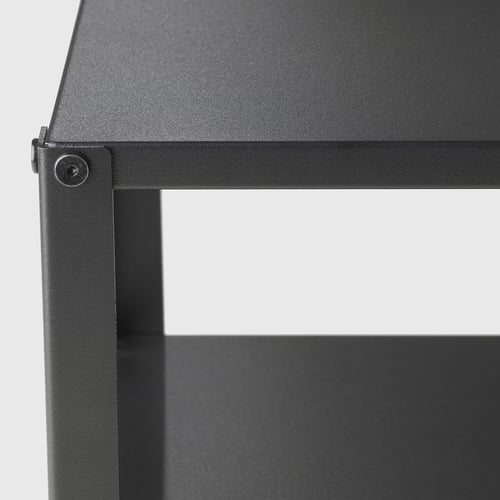 KNARREVIK bedside table, black, 37x28 cm (145/8x11") IKEA