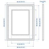 KNOPPÄNG Frame, white, 30x40 cm