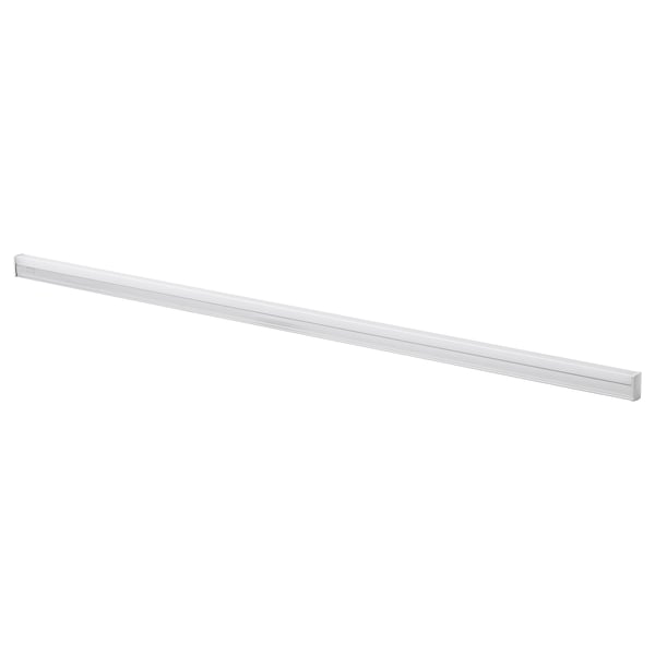 KNOPPSLINGA LED batten light, opal white/silver-colour, 3600 lm 6500 K