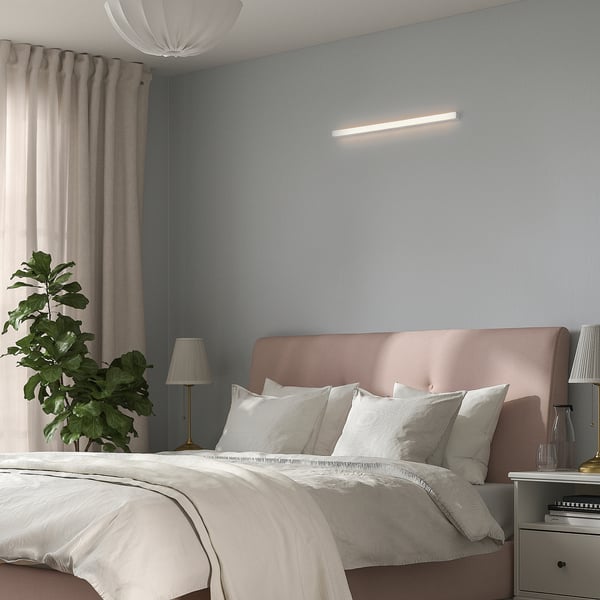 KNOPPSLINGA LED batten light, opal white, 900 lm 2700 K