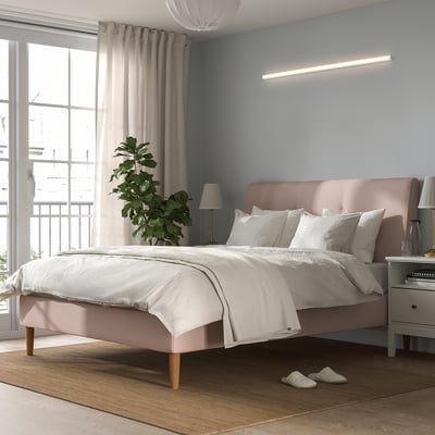 KNOPPSLINGA LED batten light, opal white, 2160 lm 2700 K