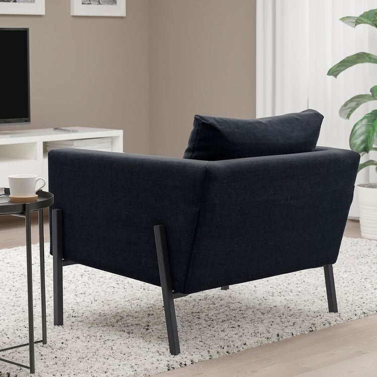 KOARP Armchair, Saxemara blackblue/black IKEA