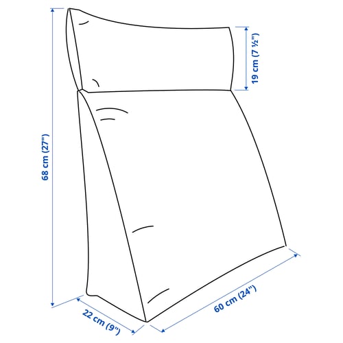 Illustration with measurements for the product: KOMPISHÄNG.