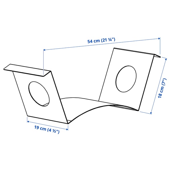 Illustration with measurements for the product: KOMPISHÄNG.