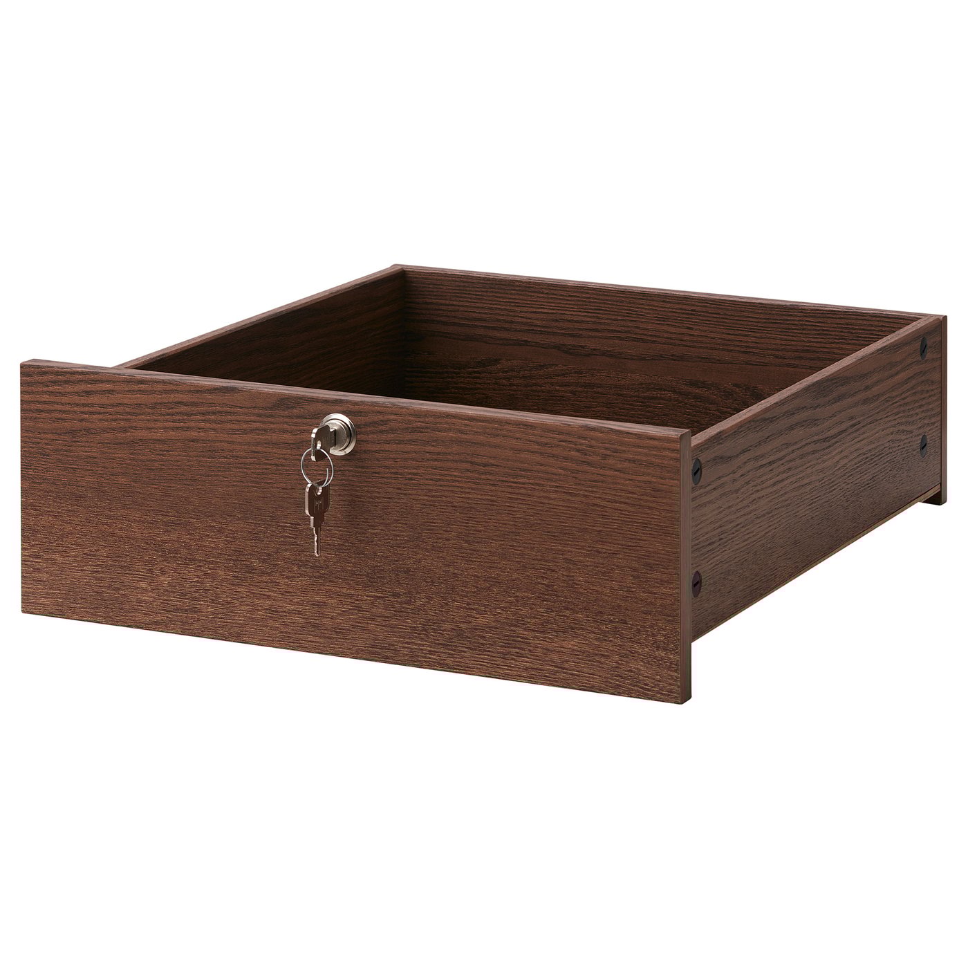 KOMPLEMENT Lockable drawer, brown stained ash effect, 50x58 cm IKEA