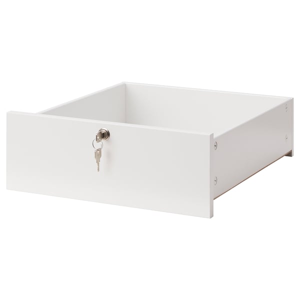 Komplement Lockable Drawer White Ikea