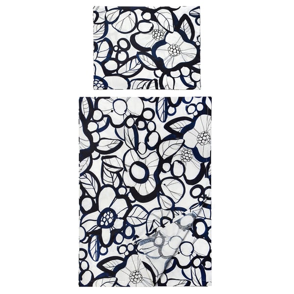 KONSTSMED Flat sheet and pillowcase, 150x260/50x80 cm