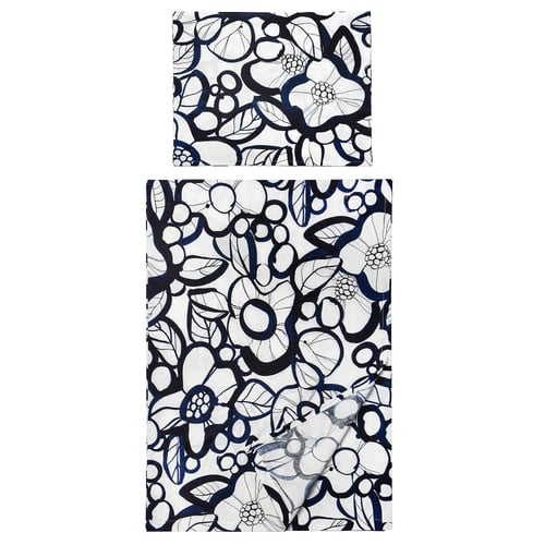 KONSTSMED Flat sheet and pillowcase, 150x260/50x80 cm