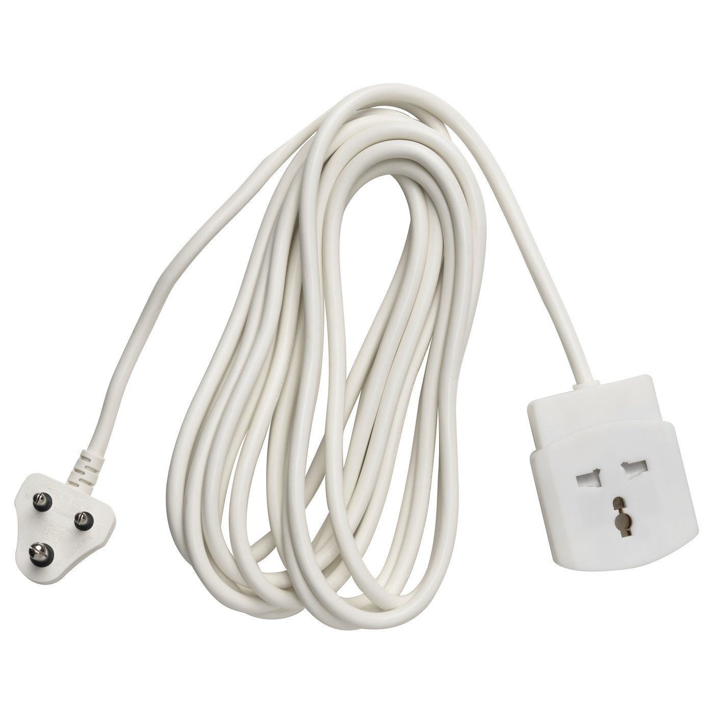 KOPPLA Extension cord earthed white IKEA