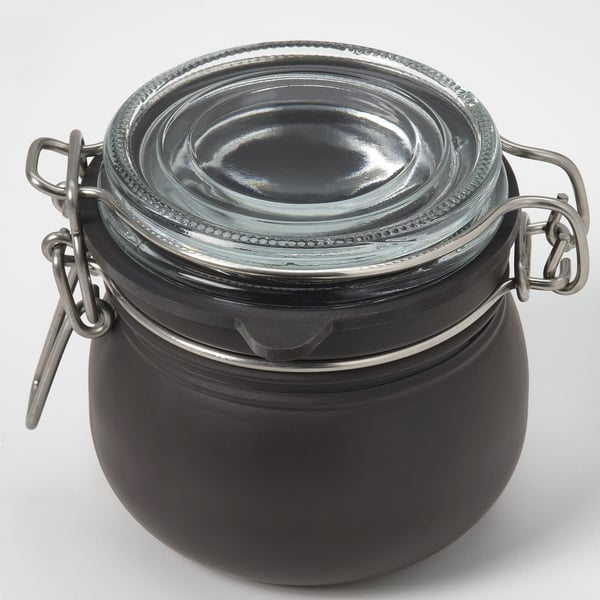 KORKEN Jar with lid, mixed colours, 13.0 cl