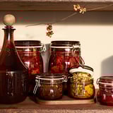 KRÖSAMOS Jar with lid, multicolour, 13 cl