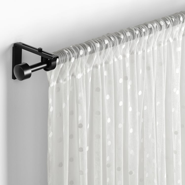KRONMAL sheer curtains, 1 pair, dot pattern/white, 145x250 cm (57x98