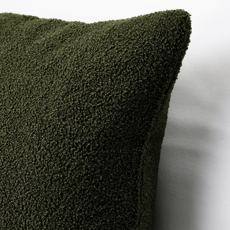 KRYDDBUSKE Cushion cover, dark green, 50x50 cm (20x20") IKEA