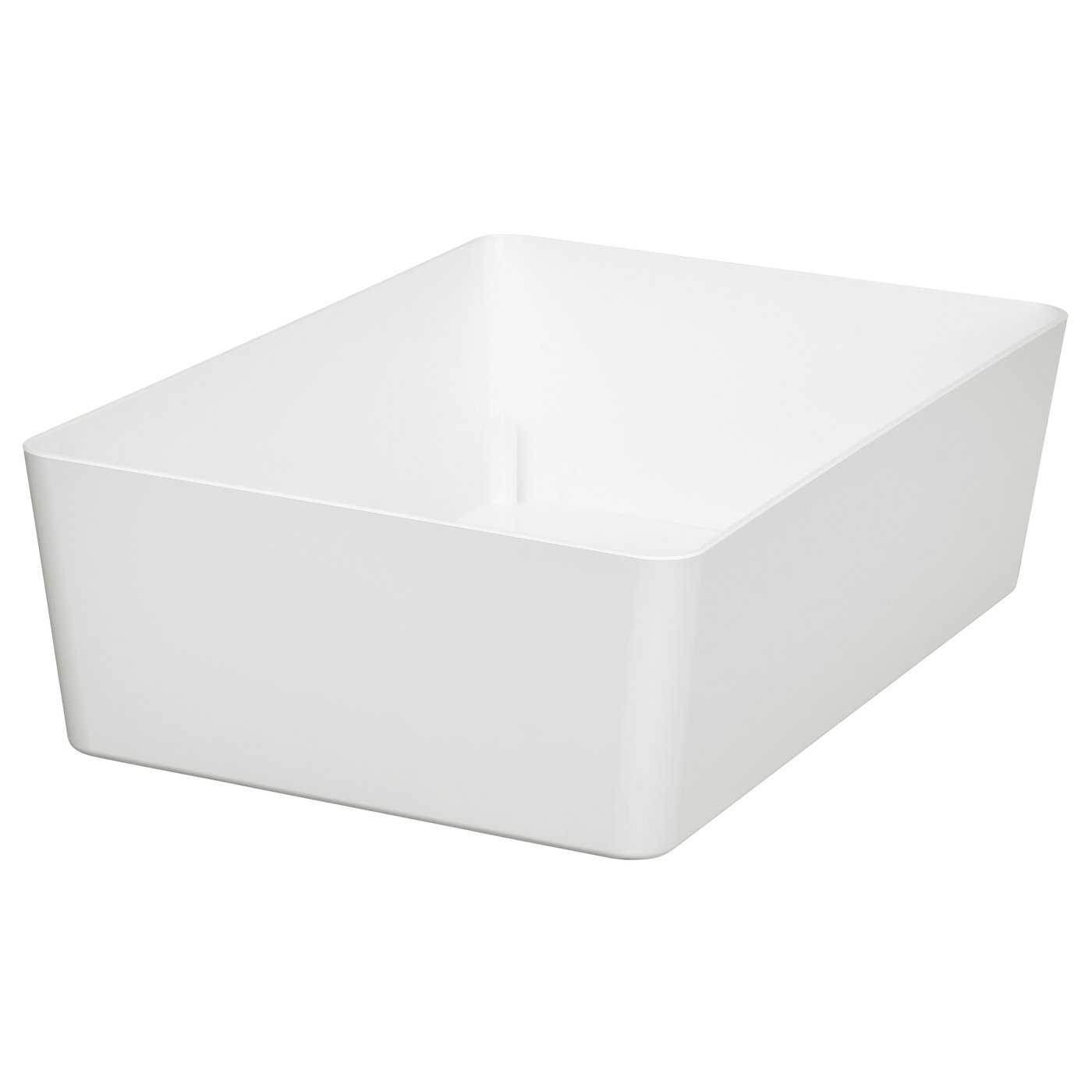KUGGIS Box, white, 18x26x8 cm (7x10 ¼x3 ¼ ")