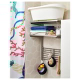 KUNGSFORS Suspension rail with shelf/wll grid, stainless steel
