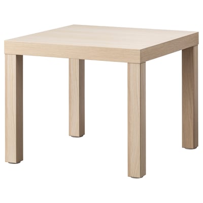 LACK Side table, white stained oak effect, 55x55 cm