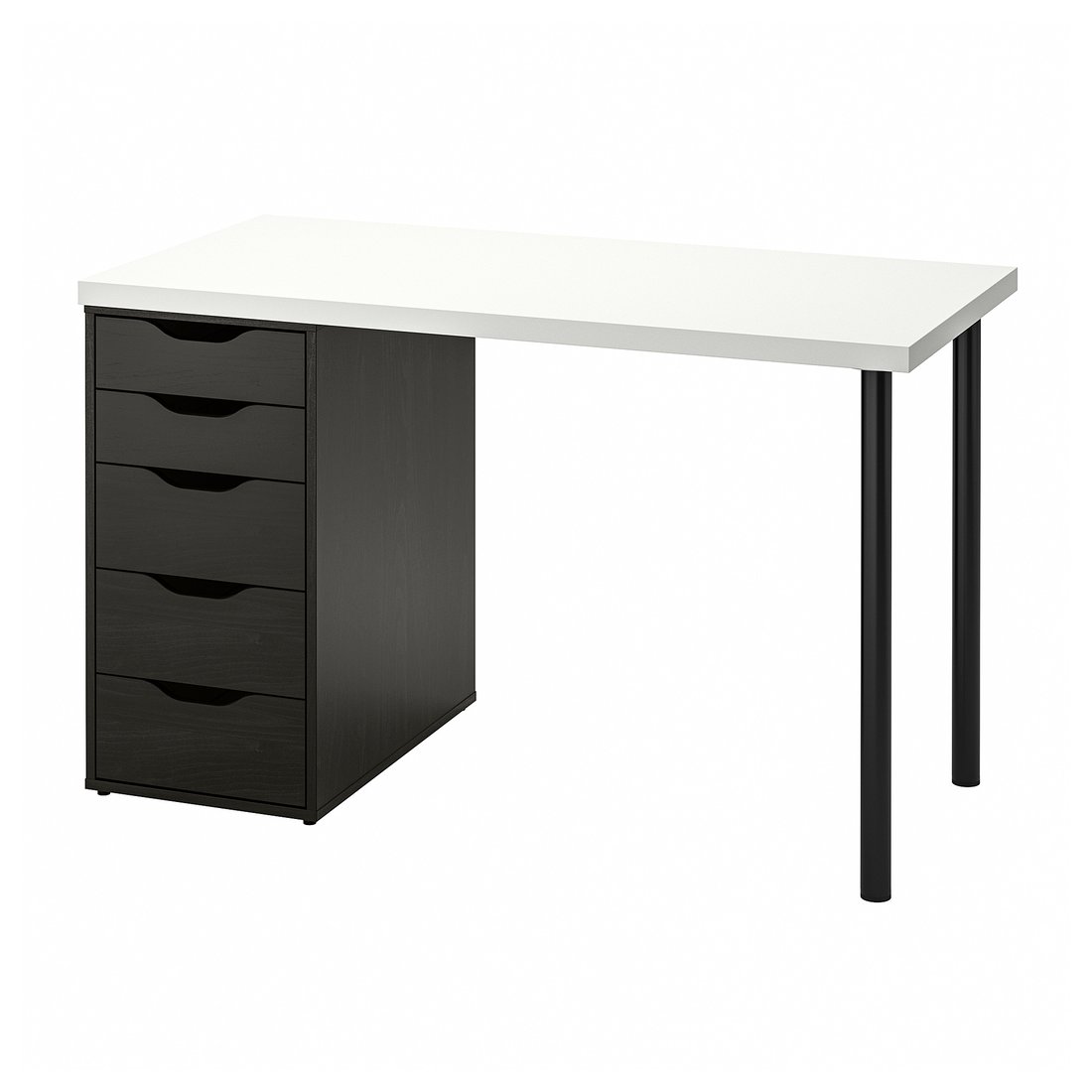 LAGKAPTEN / ALEX Desk white/blackbrown IKEA