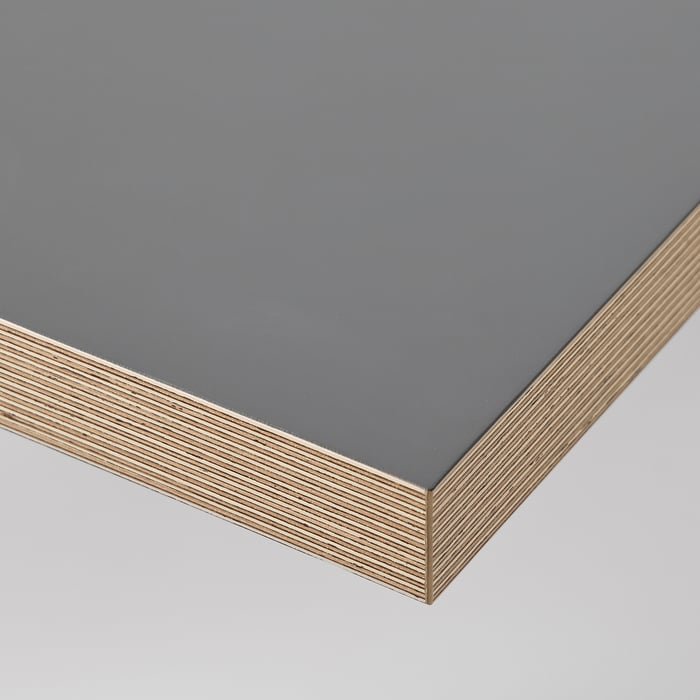 LAGKAPTEN table top, dark grey/wood effect, 120x60 cm (471/4x235/8") IKEA