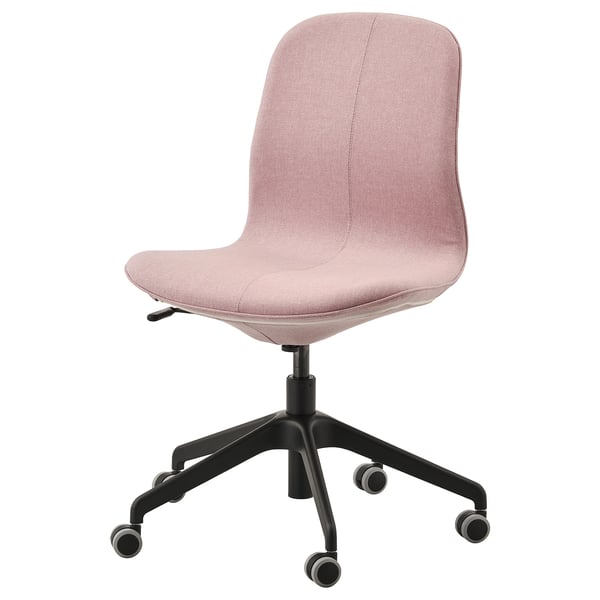 Langfjall Office Chair Gunnared Light Brown Pink Ikea