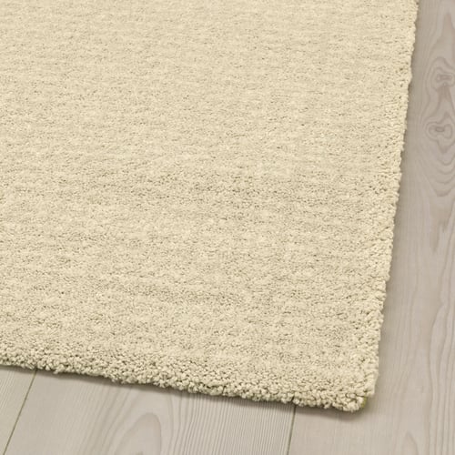 LANGSTED Rug, low pile, beige, 133x195 cm (4'4"x6'5") IKEA