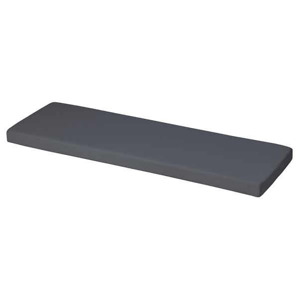 LARSINGE Bench cushion, grey, 105x35 cm