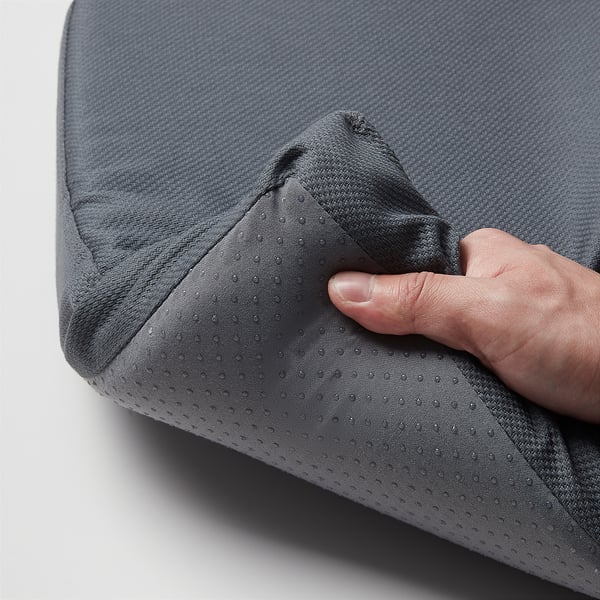 LARSINGE Bench cushion, grey, 105x35 cm