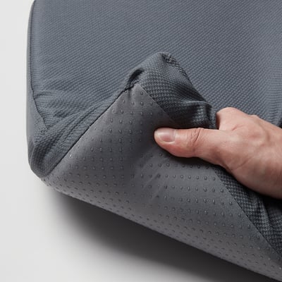 LARSINGE Bench cushion, grey, 105x35 cm