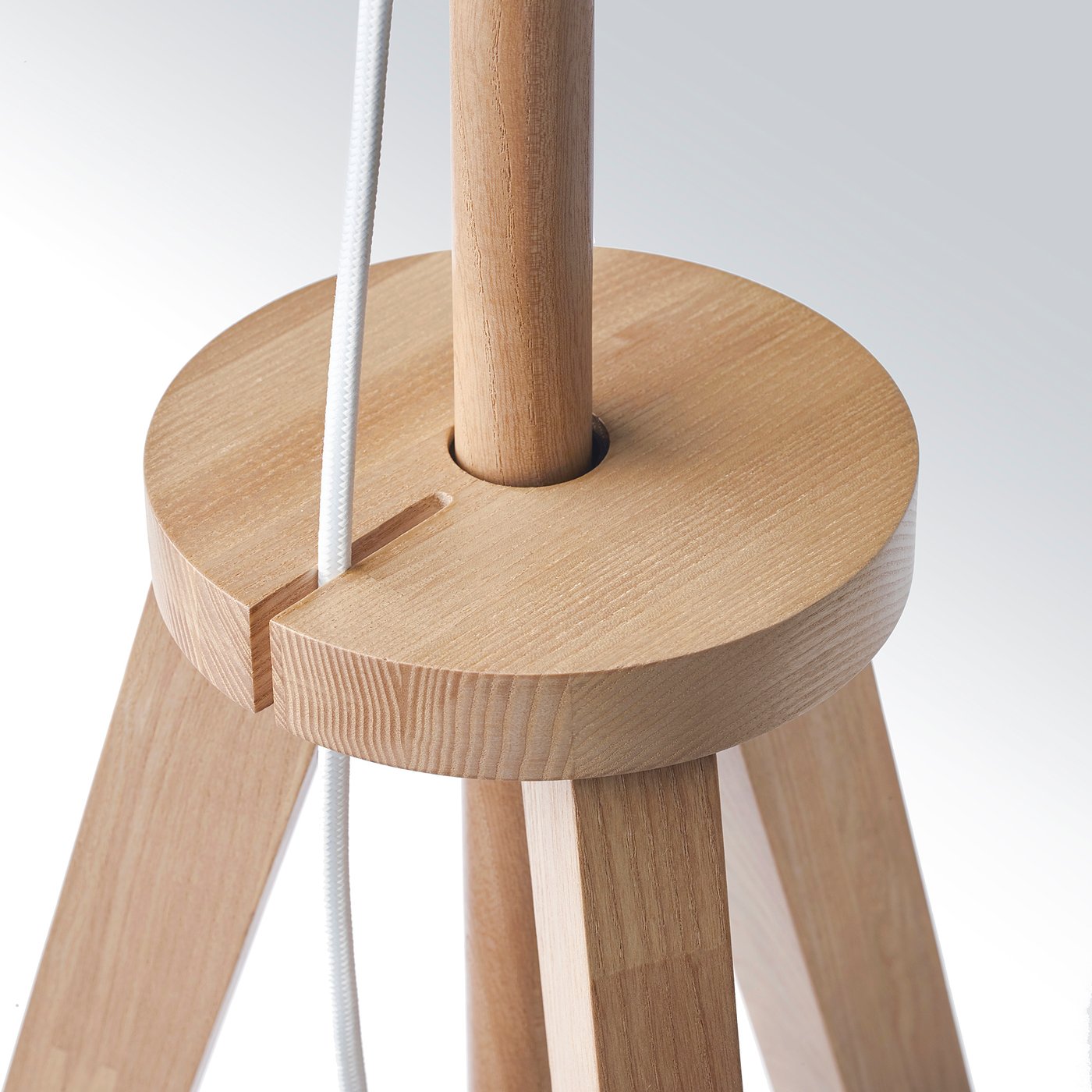 LAUTERS floor lamp, ash/white - IKEA