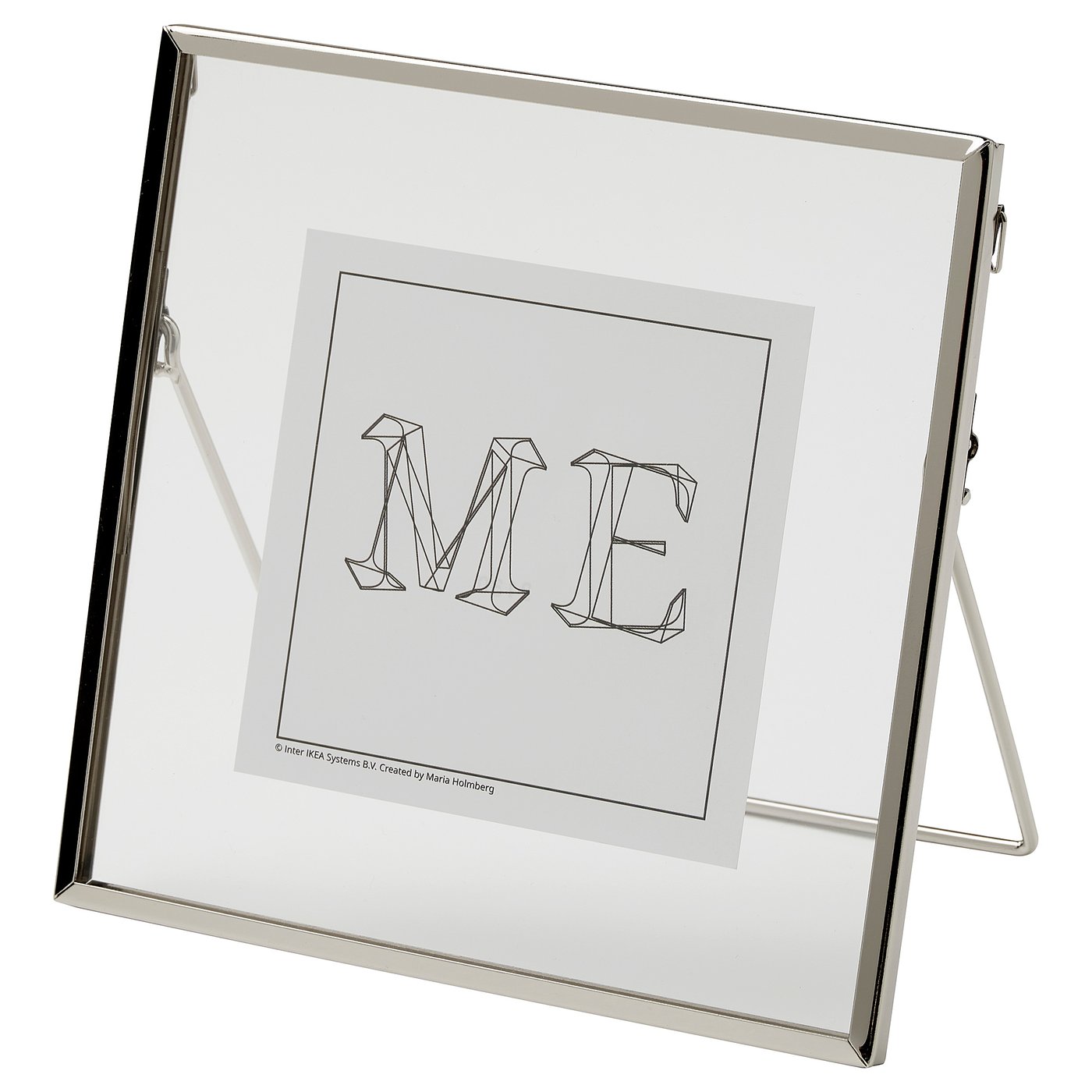 LERBODA frame, silvercolour, 16x16 cm (6 ¼x6 ¼") IKEA