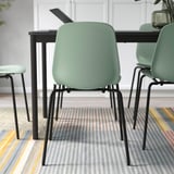 LIDÅS Chair, green/Sefast black