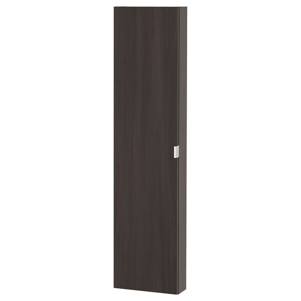 Lillangen Wall Cabinet With 1 Door Black Brown 30x12x125 Cm Ikea