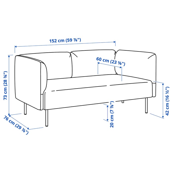 LILLEHEM 2-seat modular sofa - IKEA