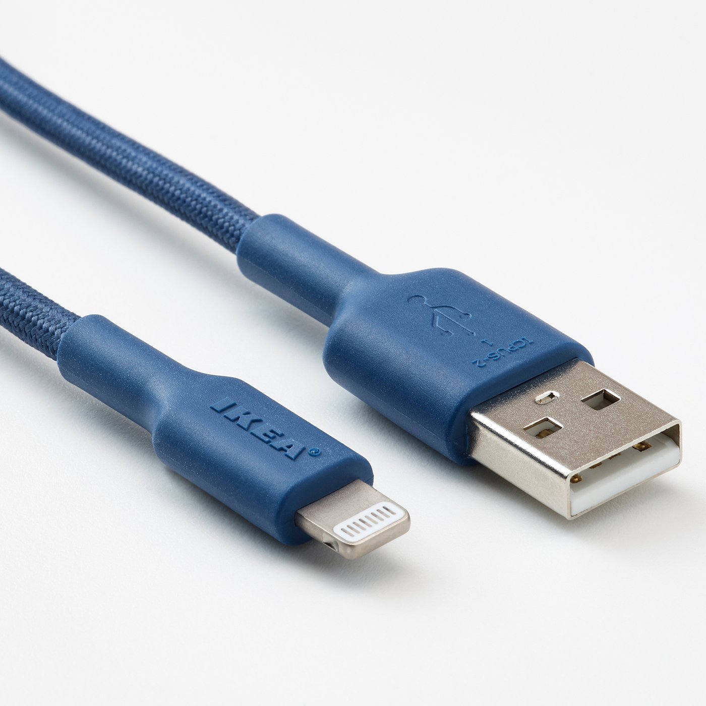 Ikea Cable Lighting Usb C LILLHULT USB-A To Lightning, Blue, M (4