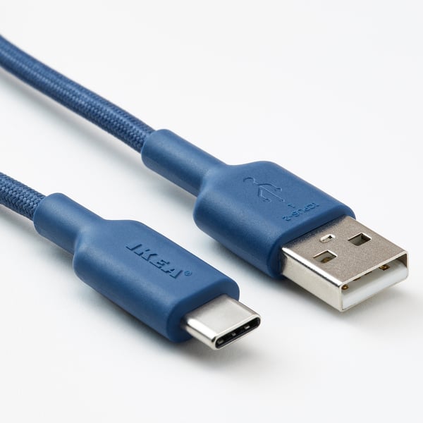 LILLHULT USB-A to USB-C, blue, 1.5 m