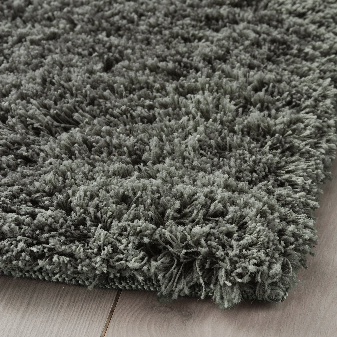 LINDKNUD rug, high pile, dark grey, 80x150 cm (2'7