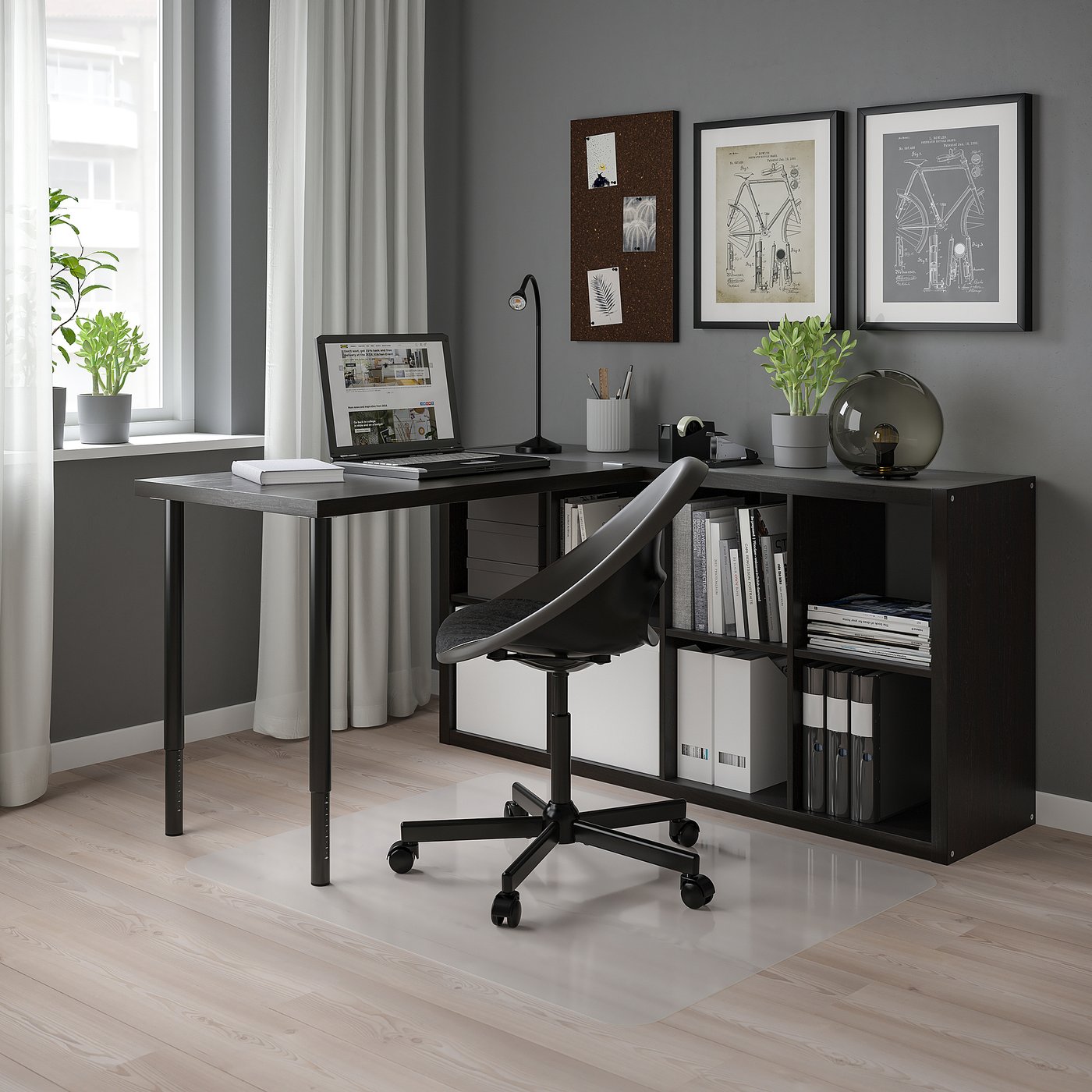 LINNMON Table top, black-brown, 100x60 cm - IKEA