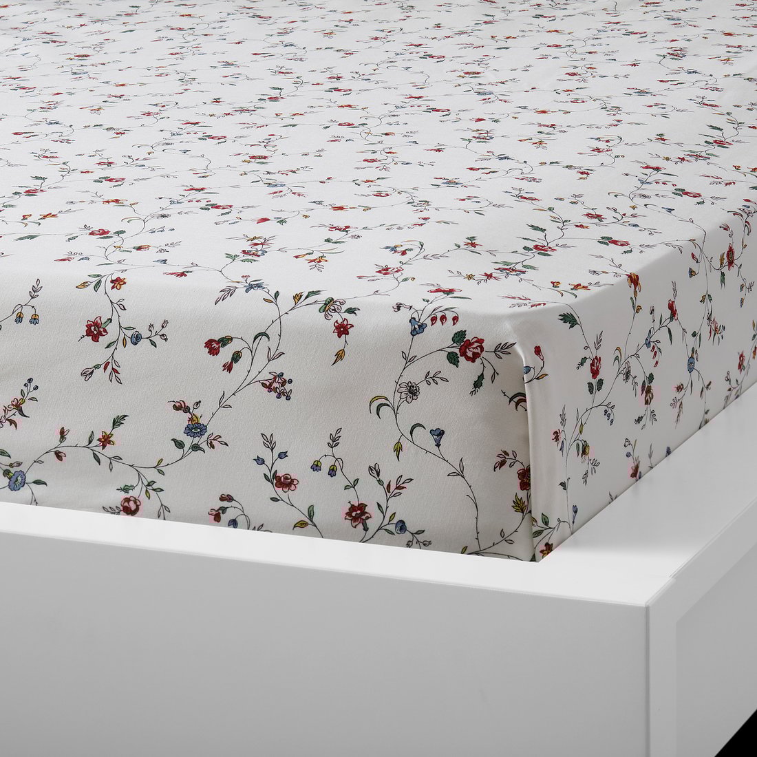LJUSÖGA Flat sheet and pillowcase flower IKEA