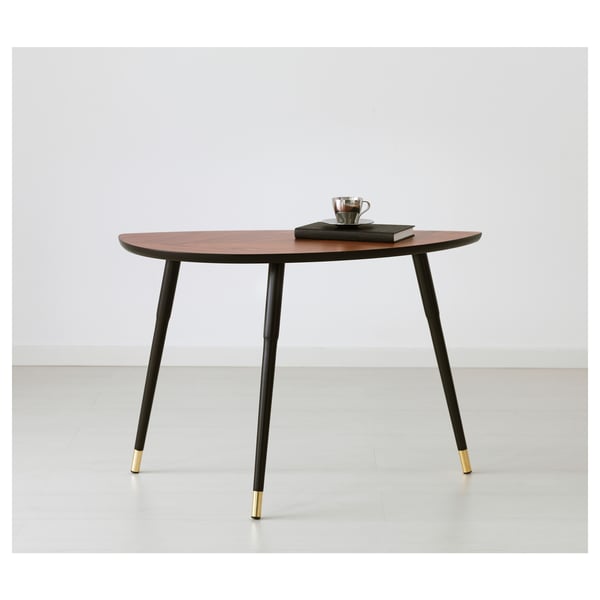 LÖVBACKEN Side table, medium brown, 77x39 cm