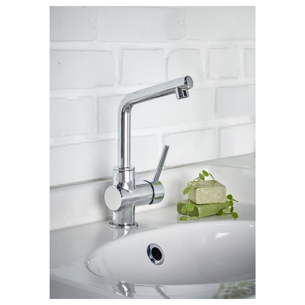 LUNDSKÄR washbasin mixer tap with strainer, chromeplated IKEA