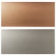 LYSEKIL Wall panel, double sided brushed copper effect/stainless steel, 119.6x55 cm