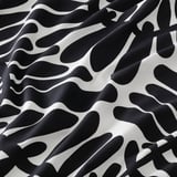 MAJSMOTT Flat sheet and pillowcase, white/black, 150x260/50x80 cm