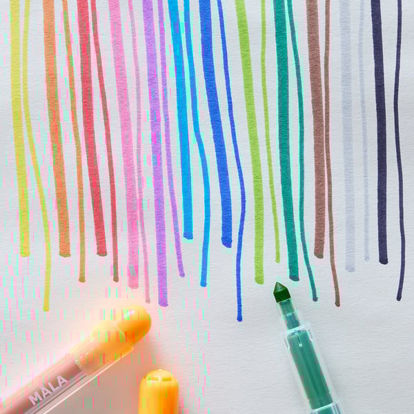 MÅLA Felt-tip pen, mixed colours